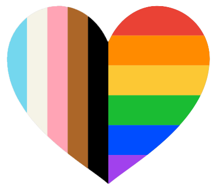 Rainbow heart to show Blonder Marketing is an LGBTQ plus friendly business